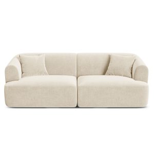 Cosmopolitan Design Modulaire bank Campi 3-zits, flueel lichtbeige – 9 Cosmopolitan Design Modulaire bank Campi 3-zits, flueel lichtbeige – 9