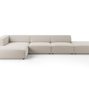 Cosmopolitan Design linker hoekbank Arendal 5-zits, flueel, ecru – 166 Cosmopolitan Design linker hoekbank Arendal 5-zits, flueel, ecru – 166