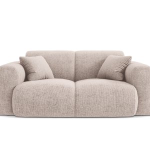Cosmopolitan Design Bank Nolio 2-zits, chenille, beige – 95x170x72cm Cosmopolitan Design Bank Nolio 2-zits, chenille, beige – 95x170x72cm