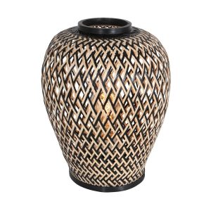 Anne Light & home tafellamp Maze – 1 lichts – 30x 30 cm – beige zwart Anne Light & home tafellamp Maze – 1 lichts – 30x 30 cm – beige zwart