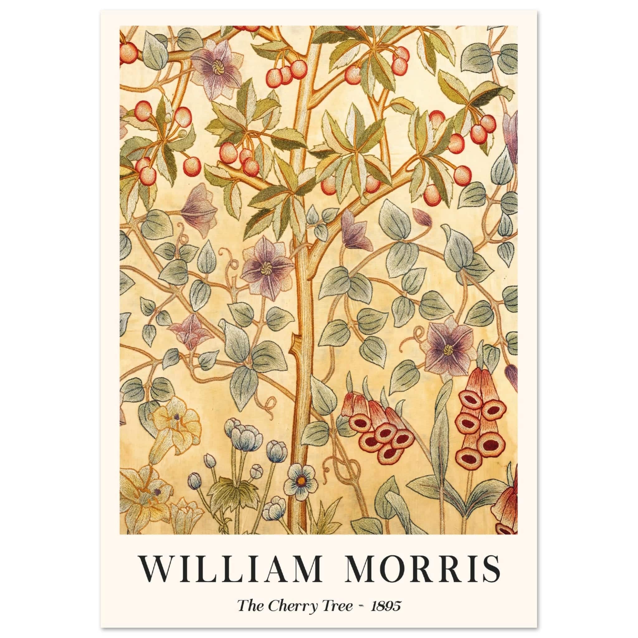 Artfulprints Poster William Morris - The cherry tree 1895 II - A4 21x2