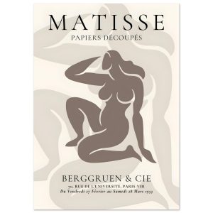 Artfulprints Poster Matisse – Shapes of her – A4 21×29.7 cm – Taupe Artfulprints Poster Matisse – Shapes of her – A4 21×29.7 cm – Taupe