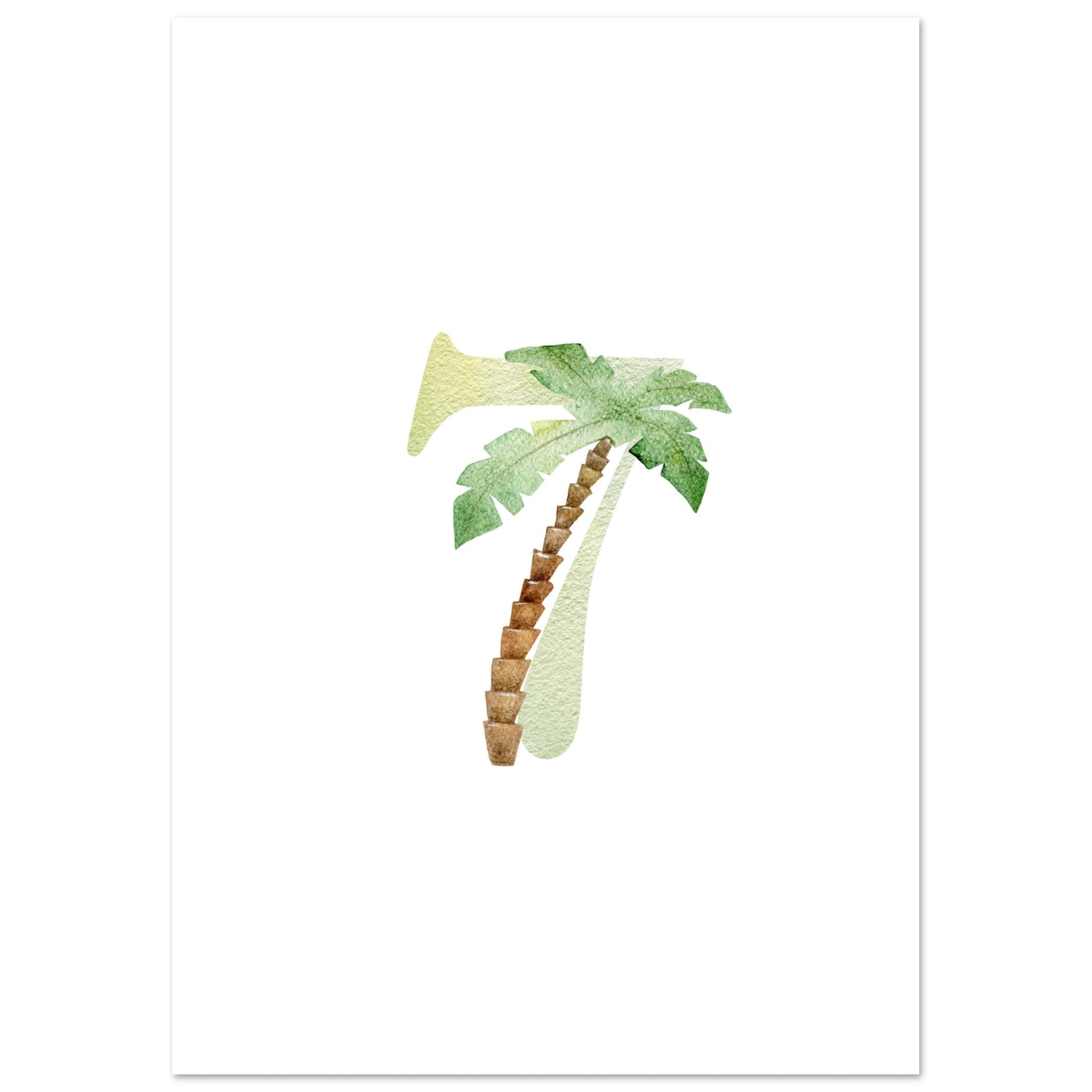 Artfulprints Poster Cijfer 7 kinderkamer - A4 21x29.7 cm - Meerkleurig