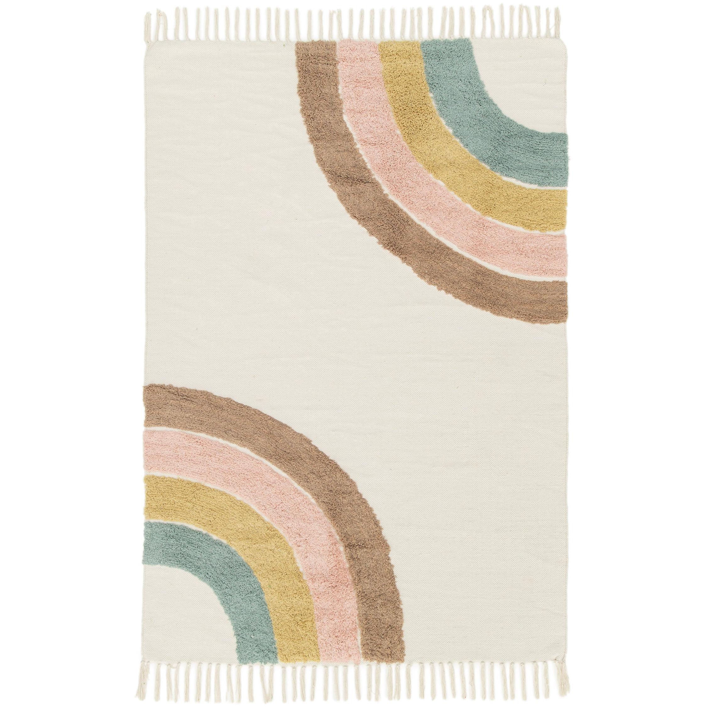 AFK Living vloerkleed Rainbow - voor kinderen - Katoen - 75 x 150 cm