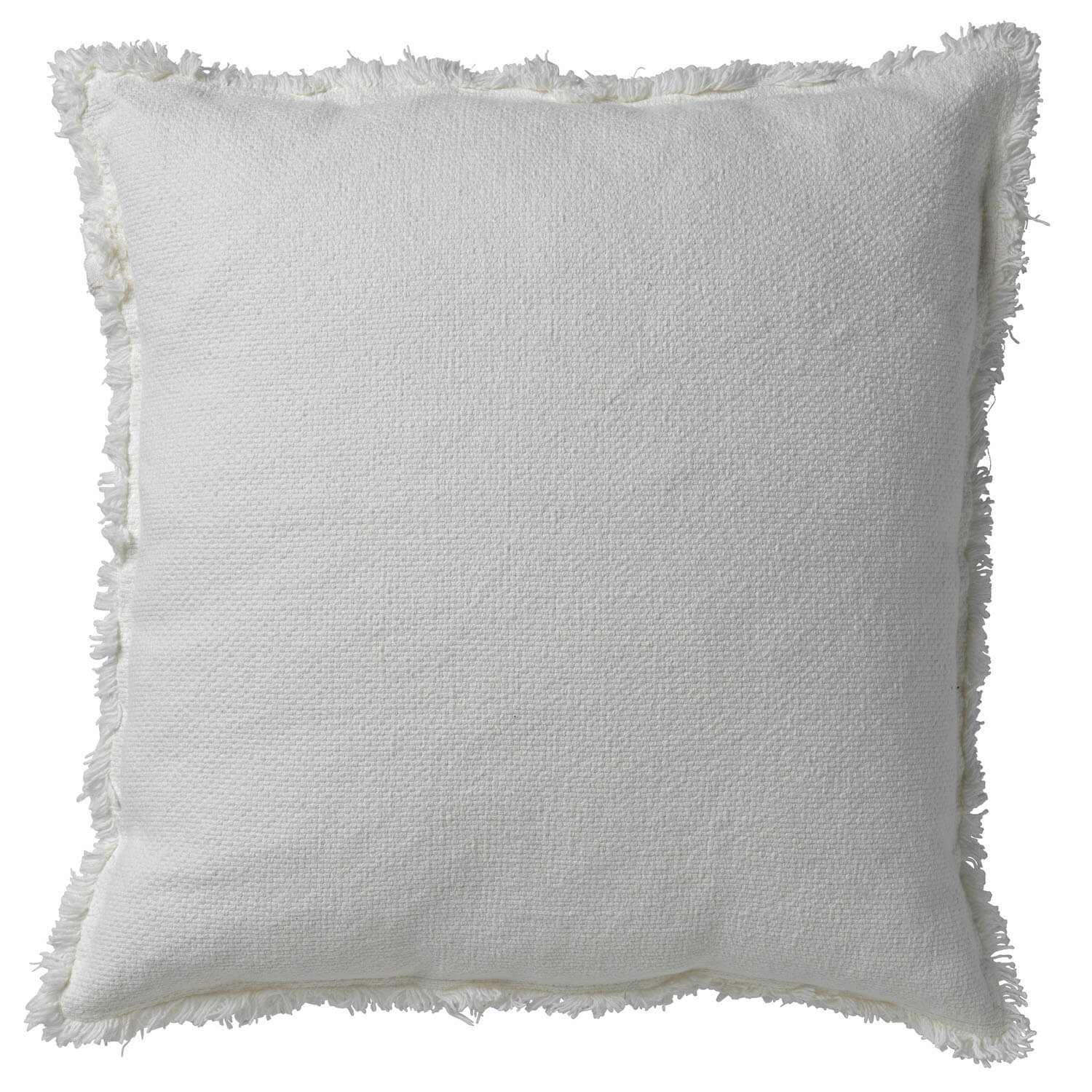 BURTO - Kussenhoes 45x45 cm - gewassen katoen - Snow White - wit