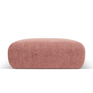 Cosmopolitan Design Poef Nolio 2-zits, chenille, roze – 100x100x36cm Cosmopolitan Design Poef Nolio 2-zits, chenille, roze – 100x100x36cm