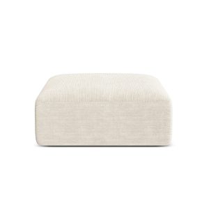 Cosmopolitan Design Poef Campi ribfluwelen ivoor – 90x90x40cm Cosmopolitan Design Poef Campi ribfluwelen ivoor – 90x90x40cm