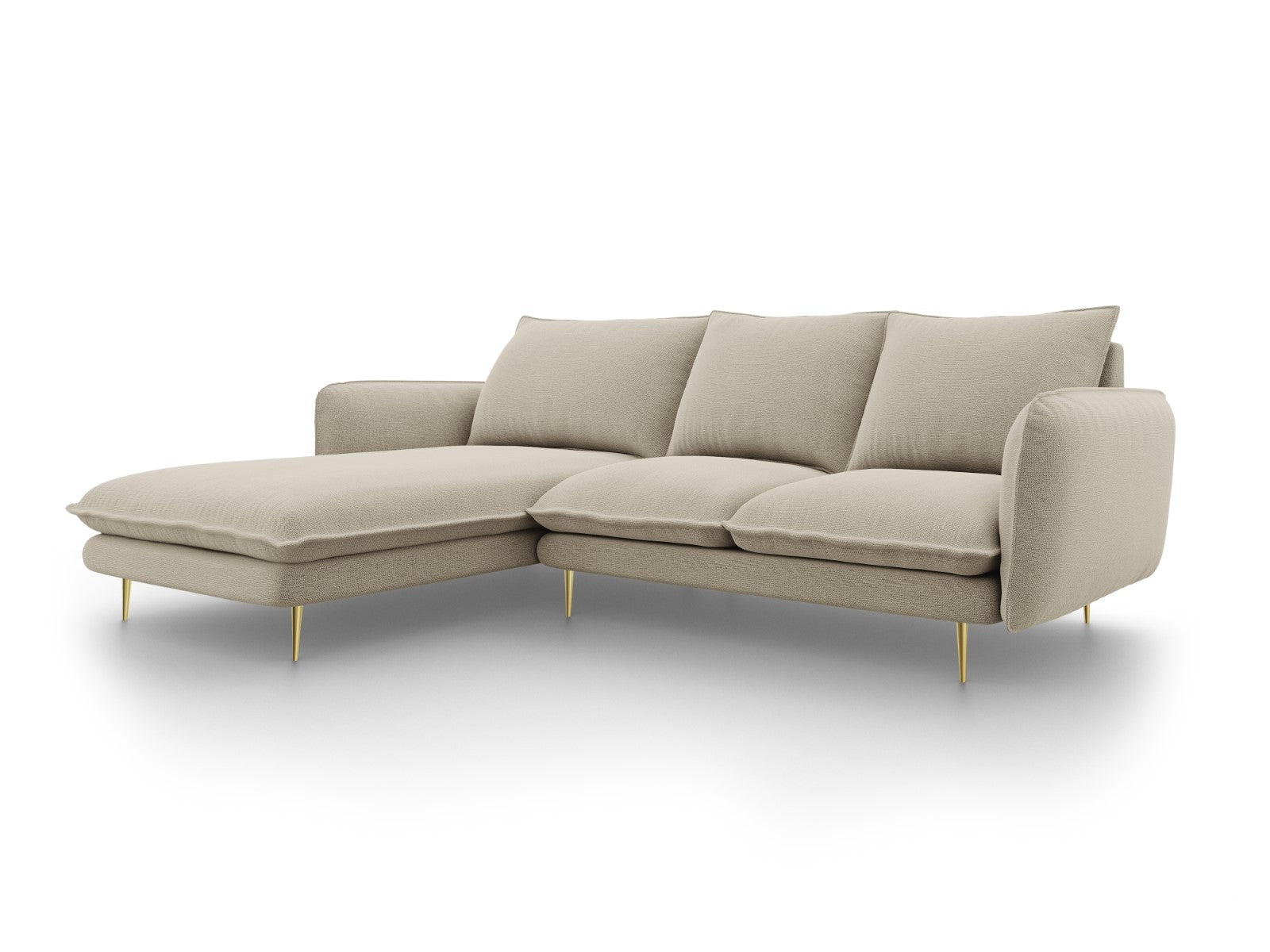 Cosmopolitan Design linker hoekbank Vienna 5-zits, structurele stof, b