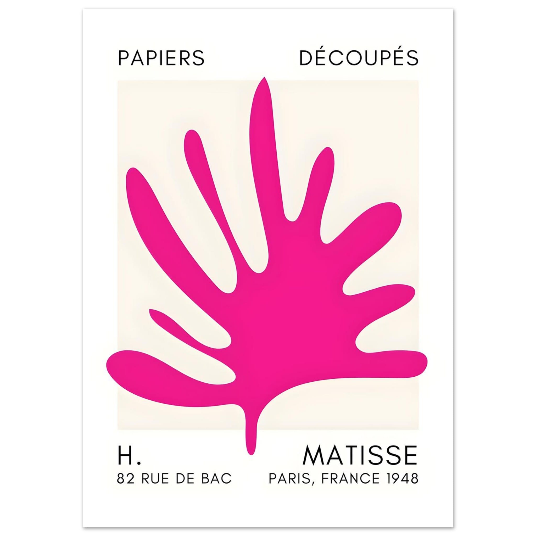 Artfulprints Poster Matisse – Coral drift pink - 50x70 cm - Roze