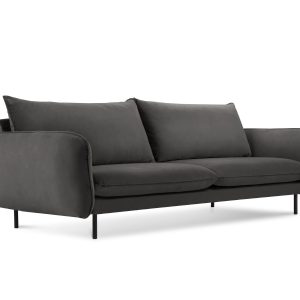 Cosmopolitan Design Bank Vienna 3-zits, flueel, donkergrijs – 92x200x9 Cosmopolitan Design Bank Vienna 3-zits, flueel, donkergrijs – 92x200x9