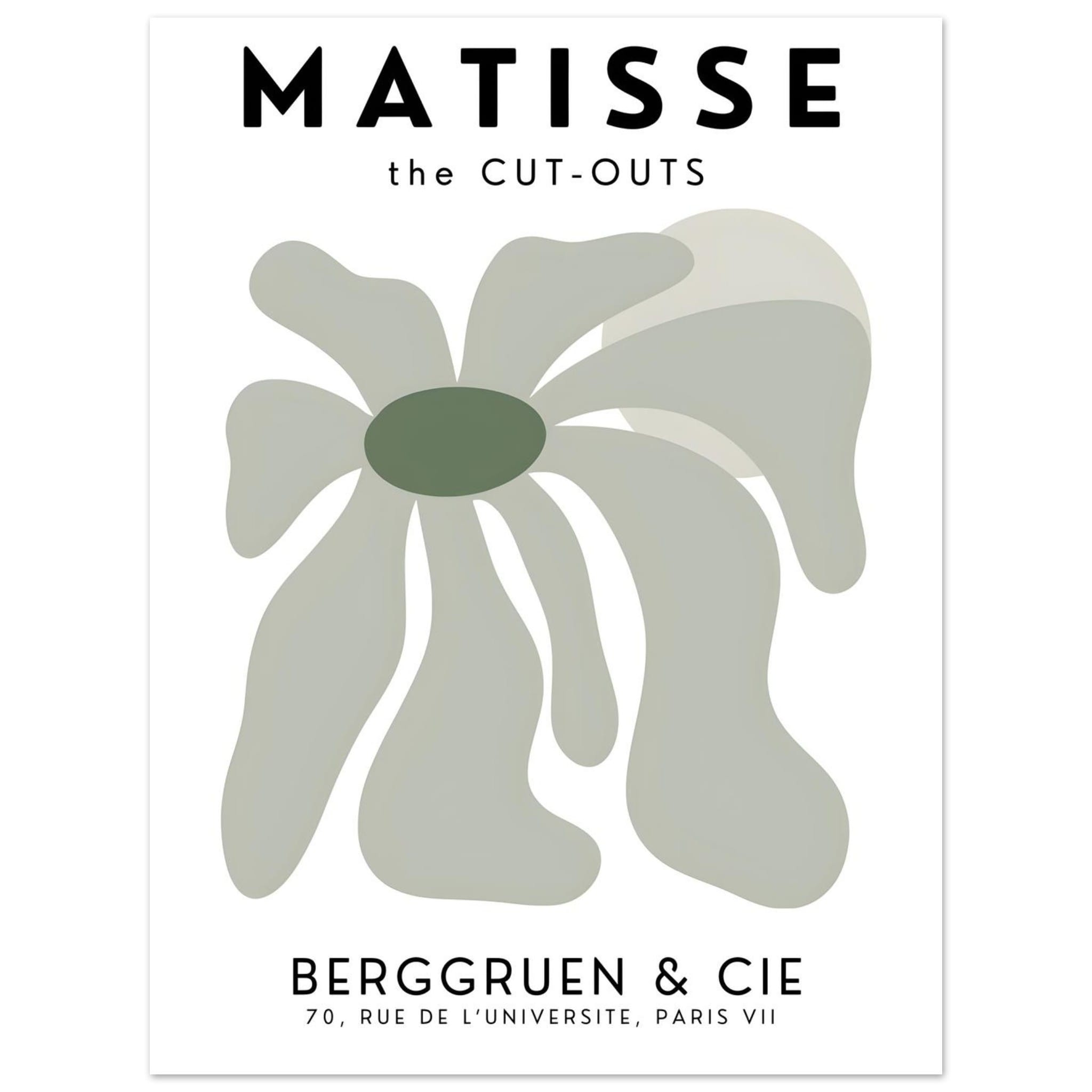 Artfulprints Poster Matisse – Floral dream - 30x40 cm - Grijs