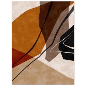 Artfulprints Poster Boho – Warm abstraction – 30×40 cm – Bruin Artfulprints Poster Boho – Warm abstraction – 30×40 cm – Bruin