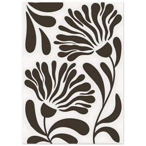 Artfulprints Poster Matisse – Wildflower line – 50×70 cm – Zwart / Wit Artfulprints Poster Matisse – Wildflower line – 50×70 cm – Zwart / Wit