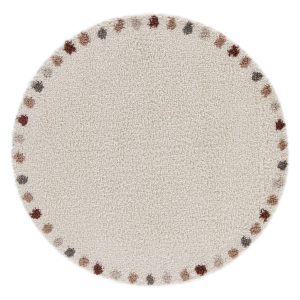 AFK Living vloerkleed DOTS – zeer zacht – beige – 160 x 160 cm AFK Living vloerkleed DOTS – zeer zacht – beige – 160 x 160 cm