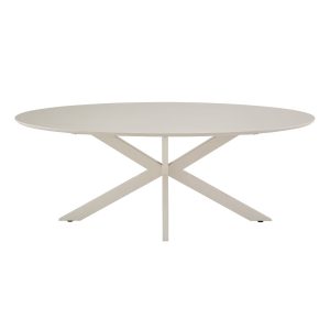 DÉJA Living Eettafel Gimo – Ovaal Beige HPL – 200x100x76cm DÉJA Living Eettafel Gimo – Ovaal Beige HPL – 200x100x76cm