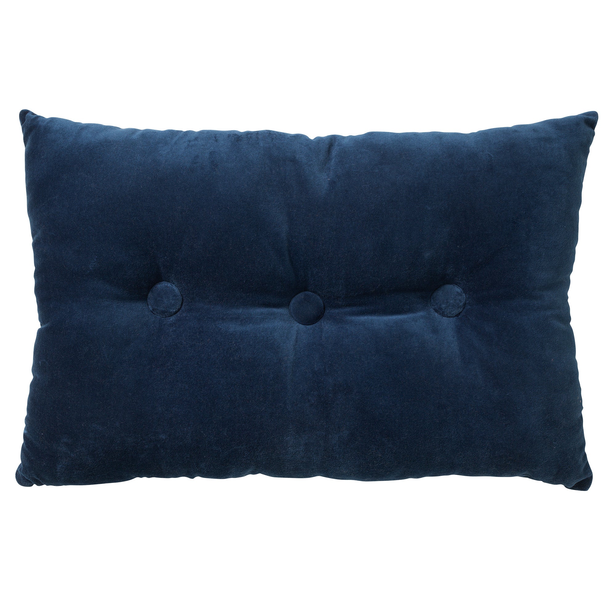 VALERIE - Sierkussen 40x60 cm - velvet - met knopen - Insignia Blue -
