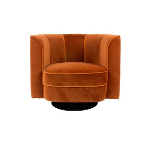 Dutchbone Flower Loungestoel Oranje Dutchbone Flower Loungestoel Oranje