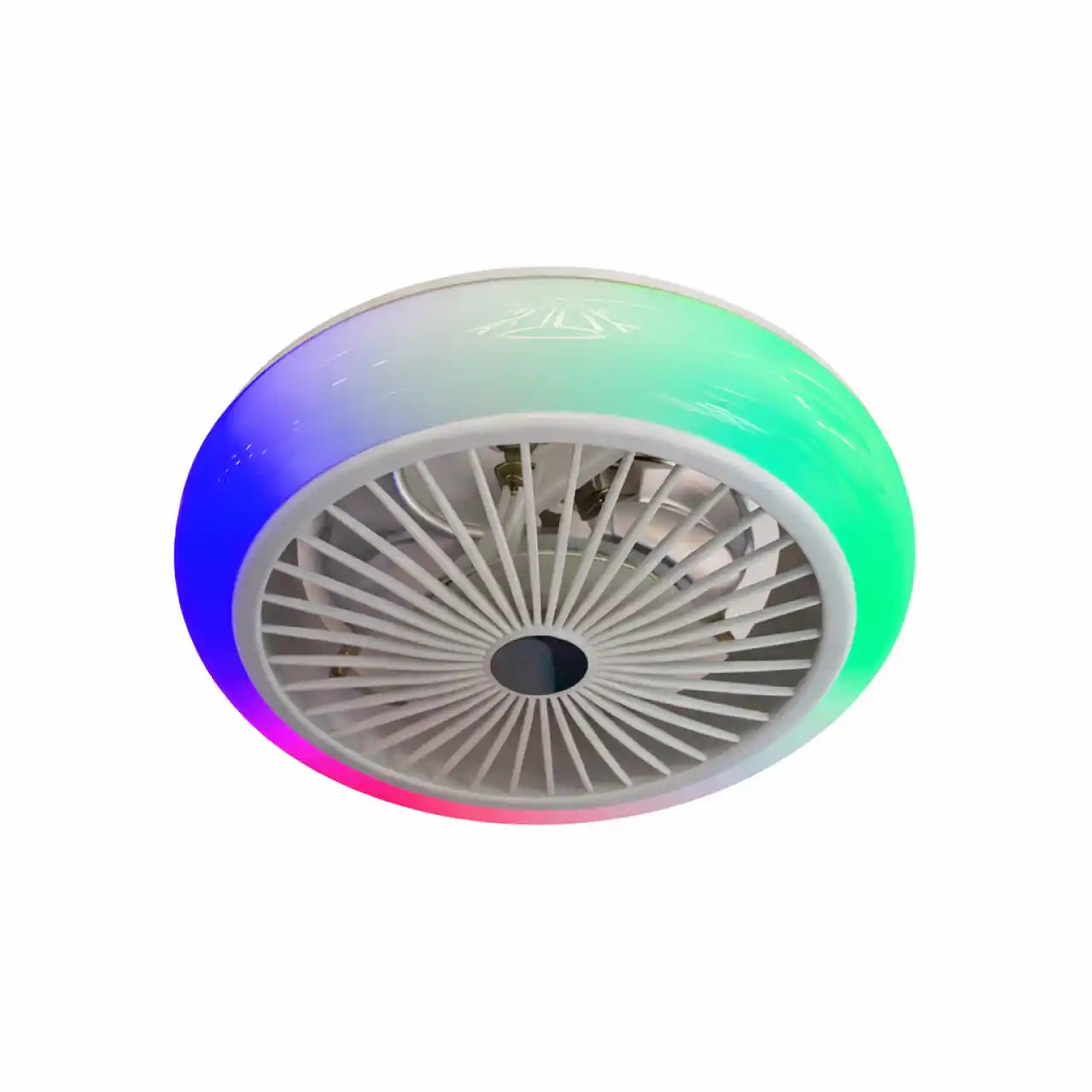 CristalRecord plafondventilator Iris - 1 lichts - 44 x 21 cm - wit