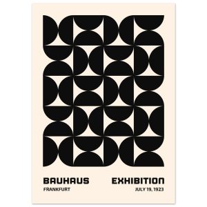 Artfulprints Poster Bauhaus – 19 juli 1923 zwart – 50×70 cm – Zwart / Artfulprints Poster Bauhaus – 19 juli 1923 zwart – 50×70 cm – Zwart /