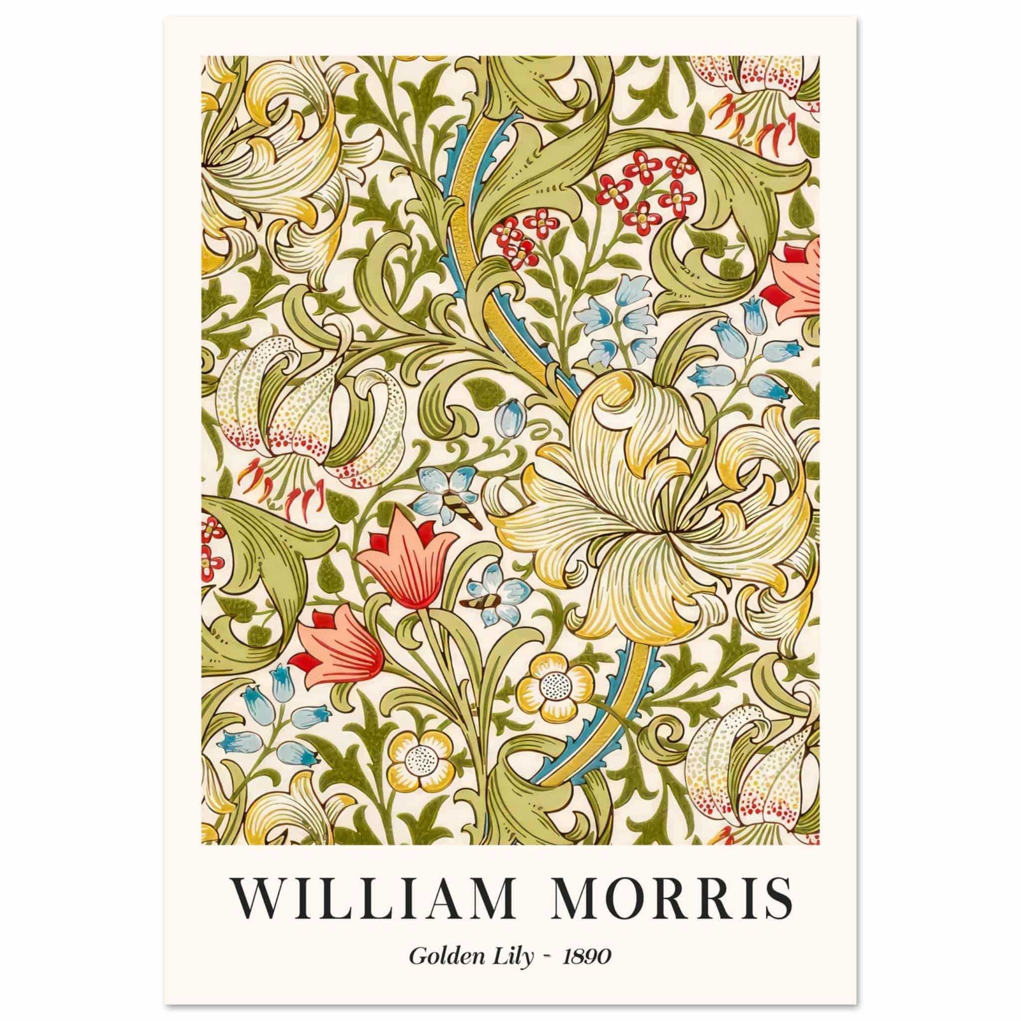 Artfulprints Poster William Morris - Golden lilly 1890 - 70x100 cm - G