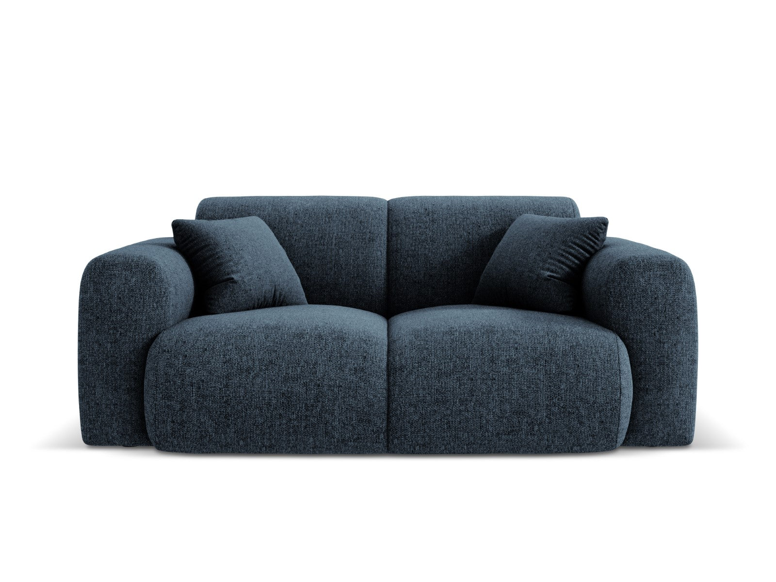 Cosmopolitan Design Bank Nolio 2-zits, chenille, koningsblauw - 95x170