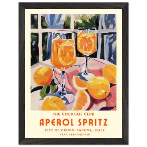 Artfulprints Poster met Lijst Aperol Spritz – The cocktail club II – 3