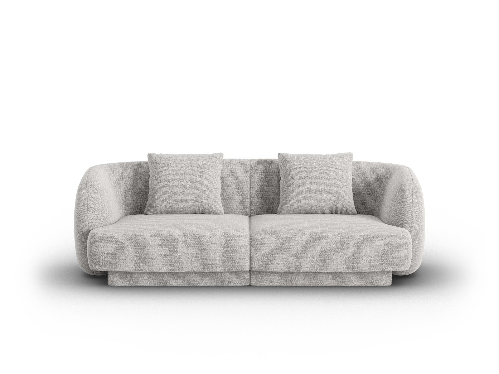 Cosmopolitan Design Bank Tulum 2-zits, chenille, lichtgrijs - 90x180x7