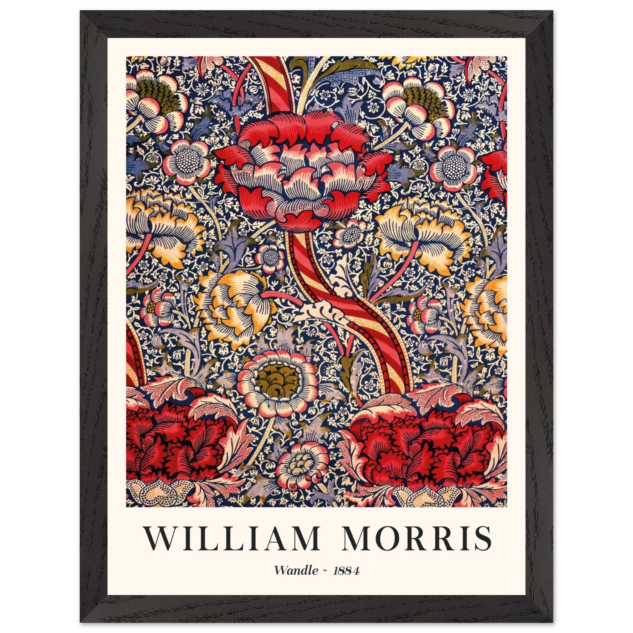 Artfulprints Poster met Lijst William Morris - Wandle - 30x40 cm - Roo