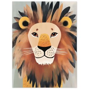 Artfulprints Poster Koning van de jungle – 30×40 cm – Bruin Artfulprints Poster Koning van de jungle – 30×40 cm – Bruin