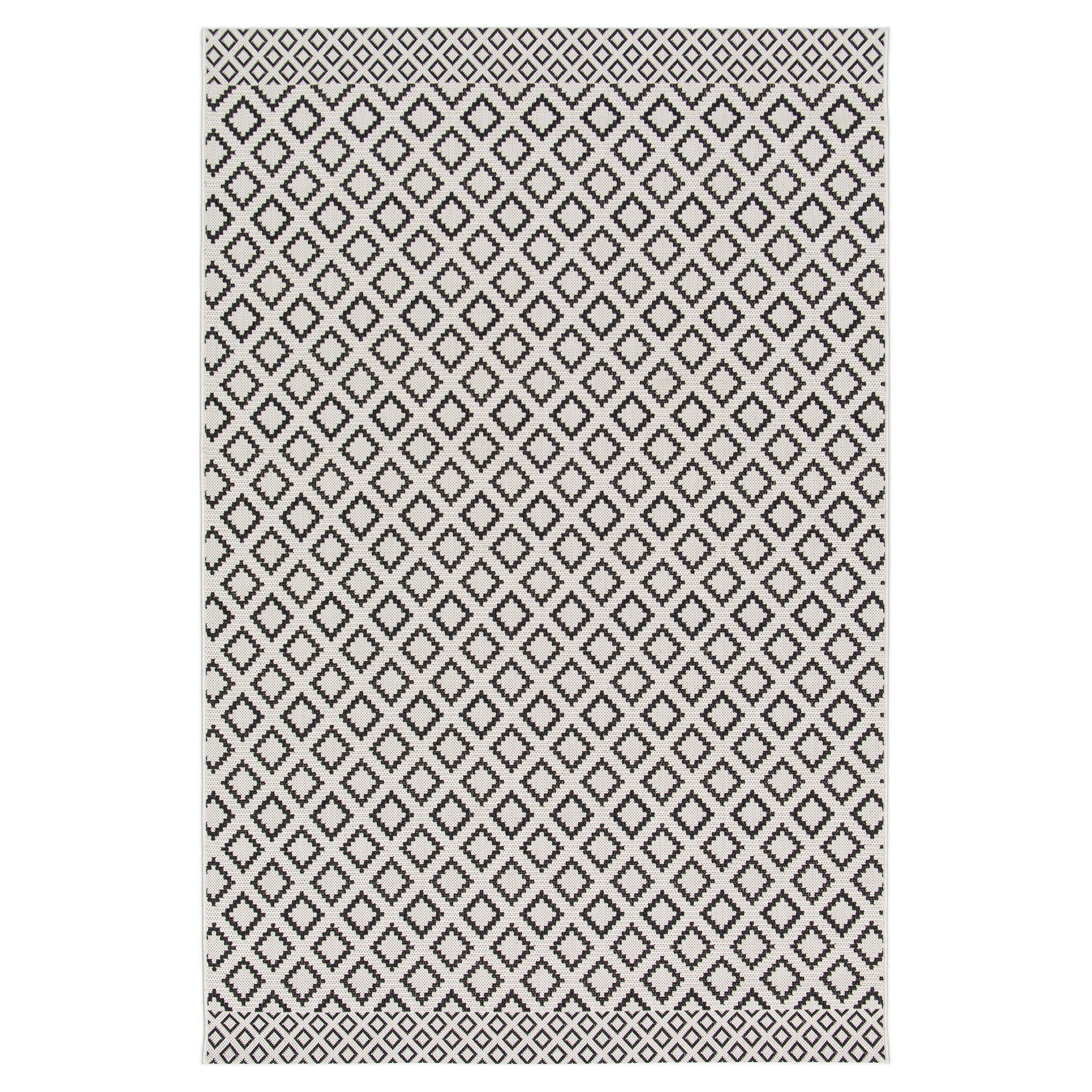AFK Living vloerkleed Zanzibar - voor binnen en buiten - zwart - 160 x