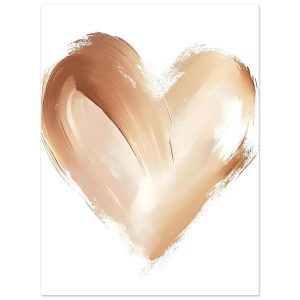 Poster Warm bruin hart – 30×40 cm – Bruin Poster Warm bruin hart – 30×40 cm – Bruin