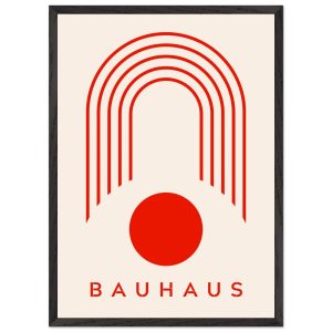 Artfulprints Poster met Lijst Bauhaus – Red arches – 50×70 cm – Rood Artfulprints Poster met Lijst Bauhaus – Red arches – 50×70 cm – Rood