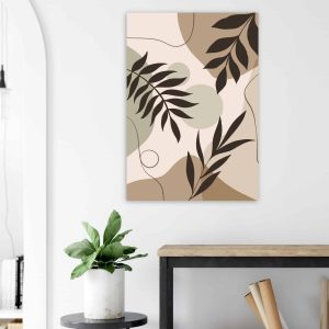 Artfulprints Poster Boho – Shaped leaves – 70×100 cm – Meerkleurig Artfulprints Poster Boho – Shaped leaves – 70×100 cm – Meerkleurig