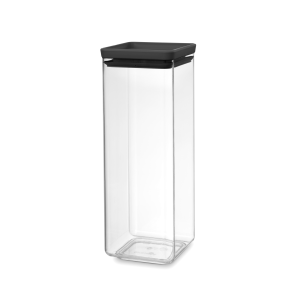 Brabantia Voorraadbus stapelbaar, 2,5 liter, TASTY+ – Dark Grey Brabantia Voorraadbus stapelbaar, 2,5 liter, TASTY+ – Dark Grey