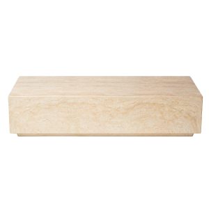 DÉJA Living Salontafel Ribe – Lichtbruin Composiet – 140x60x32cm