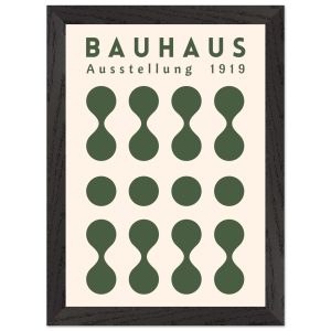 Artfulprints Poster met Lijst Bauhaus – Ausstellung green – A4 21×29.7 Artfulprints Poster met Lijst Bauhaus – Ausstellung green – A4 21×29.7