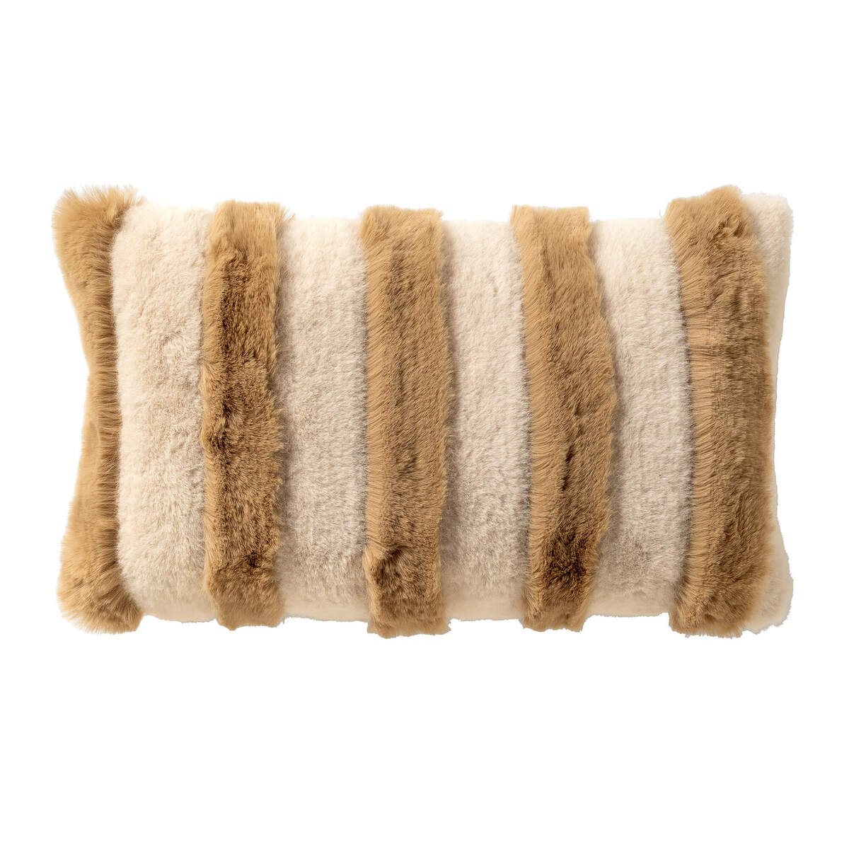 ELLIE - kussenhoes 30x50 cm - imitatiebont - Irish Cream - beige