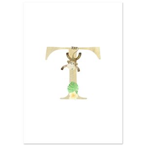 Artfulprints Poster Letter T kindernaam – 70×100 cm – Meerkleurig Artfulprints Poster Letter T kindernaam – 70×100 cm – Meerkleurig