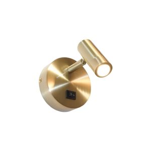 Artdelight wandlamp Simply – 1 lichts – 11 x 11 cm – goud Artdelight wandlamp Simply – 1 lichts – 11 x 11 cm – goud