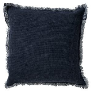 BURTO – Sierkussen 60×60 cm – gewassen katoen – Insignia Blue – donker BURTO – Sierkussen 60×60 cm – gewassen katoen – Insignia Blue – donker