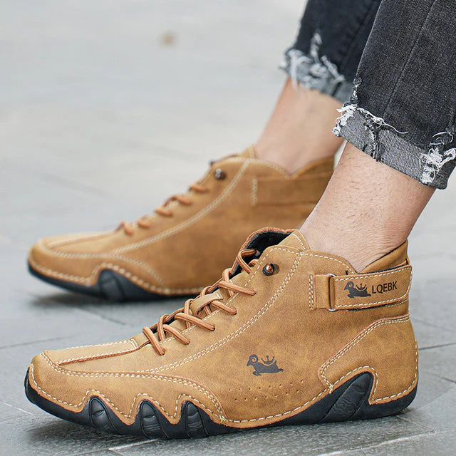 Comfortabele antislip en waterdichte leren trendy schoenen voor heren – Nathaniel