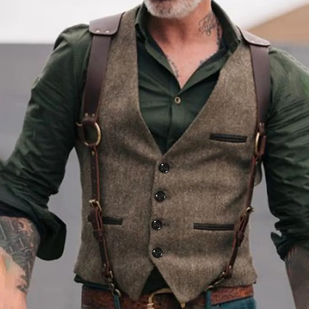 Casual getailleerd vest voor mannen – Randy