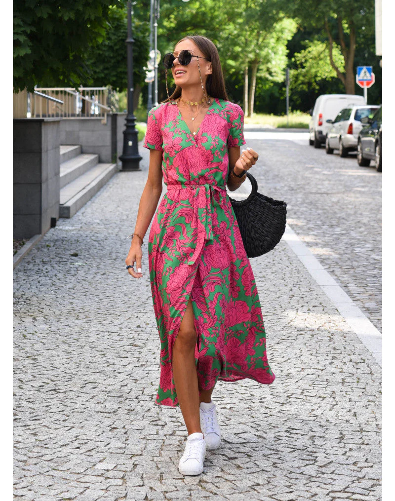 Zomerse maxi jurk met bloemen – Linda