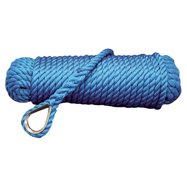 Ankerlijn polypropyleen 12mm 30m blauw