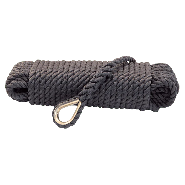 Ankerlijn polypropyleen 10mm zwart 30m