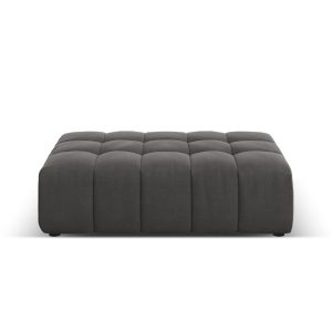 Cosmopolitan Design Poef Chicago flueel grijs – 84x102x42cm