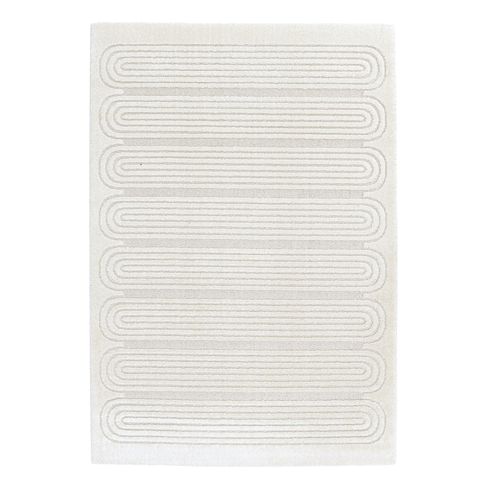 AFK Living vloerkleed Sinea - reliëfeffect - beige - 160 x 230 cm