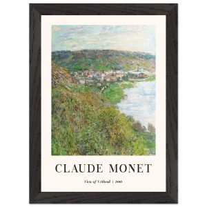 Artfulprints Poster met Lijst Claude Monet – View of Vétheuil – A4 21x Artfulprints Poster met Lijst Claude Monet – View of Vétheuil – A4 21x