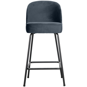 WOOOD barstoel Vogue – Velvet – Teal – 89x50x55 WOOOD barstoel Vogue – Velvet – Teal – 89x50x55
