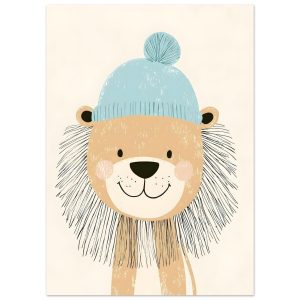 Artfulprints Poster Winterleeuw – 50×70 cm – Meerkleurig Artfulprints Poster Winterleeuw – 50×70 cm – Meerkleurig